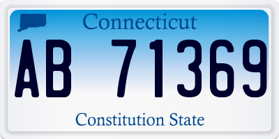 CT license plate AB71369