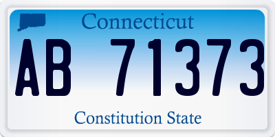 CT license plate AB71373