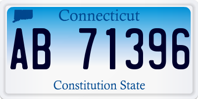 CT license plate AB71396