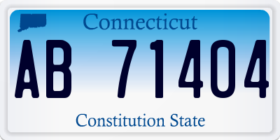 CT license plate AB71404