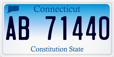 CT license plate AB71440