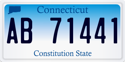 CT license plate AB71441
