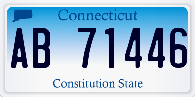 CT license plate AB71446