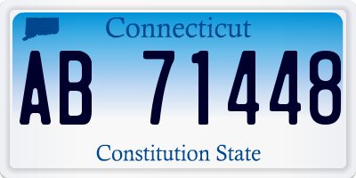 CT license plate AB71448