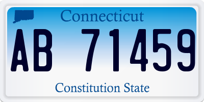 CT license plate AB71459