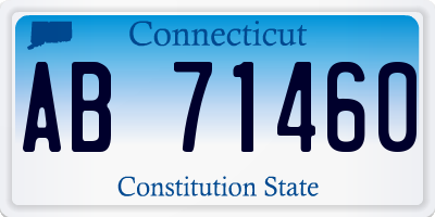 CT license plate AB71460