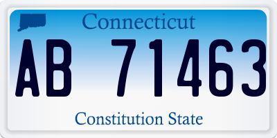 CT license plate AB71463