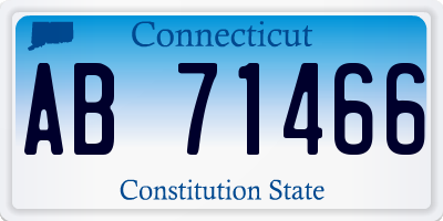 CT license plate AB71466