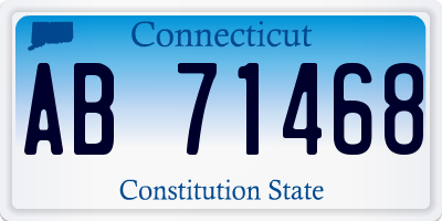 CT license plate AB71468