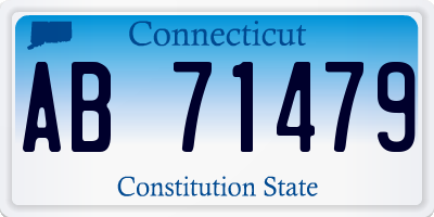 CT license plate AB71479