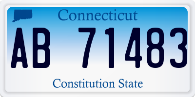 CT license plate AB71483