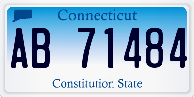 CT license plate AB71484