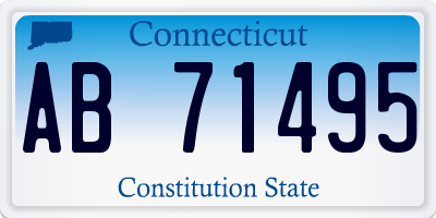 CT license plate AB71495