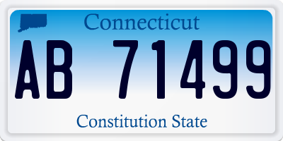 CT license plate AB71499