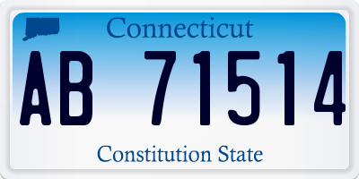 CT license plate AB71514