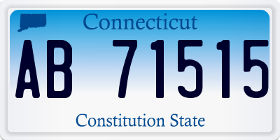 CT license plate AB71515