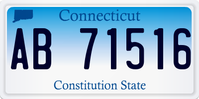 CT license plate AB71516