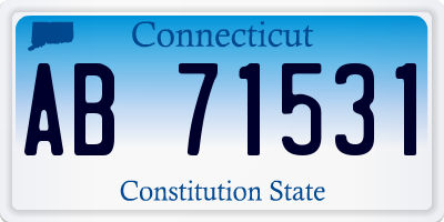 CT license plate AB71531
