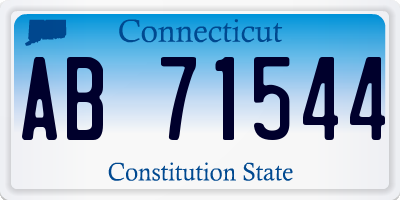 CT license plate AB71544