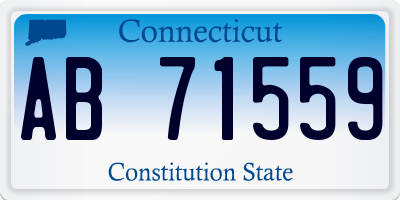 CT license plate AB71559