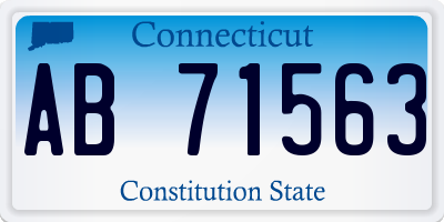 CT license plate AB71563