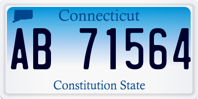 CT license plate AB71564