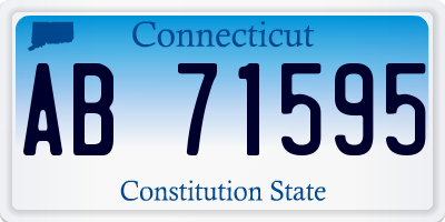 CT license plate AB71595