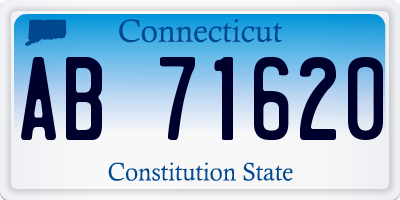 CT license plate AB71620