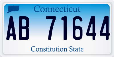 CT license plate AB71644