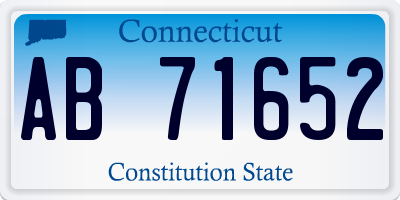 CT license plate AB71652