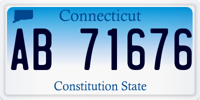 CT license plate AB71676