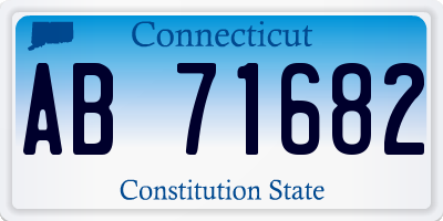 CT license plate AB71682