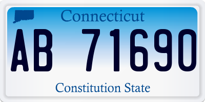 CT license plate AB71690