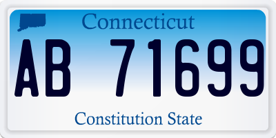 CT license plate AB71699