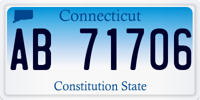 CT license plate AB71706