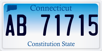 CT license plate AB71715