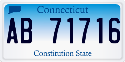 CT license plate AB71716