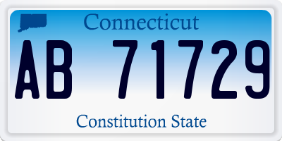 CT license plate AB71729