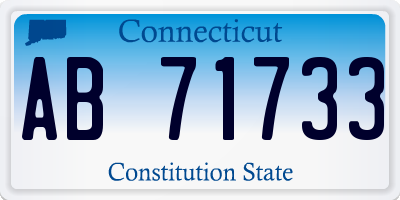 CT license plate AB71733