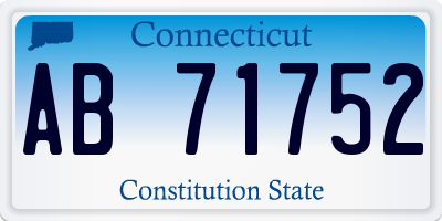 CT license plate AB71752