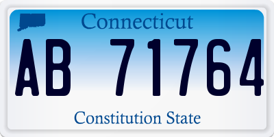 CT license plate AB71764