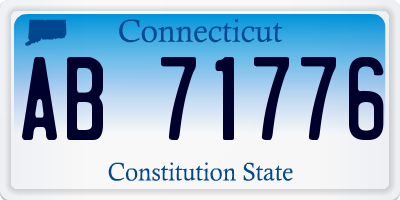 CT license plate AB71776