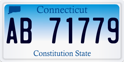 CT license plate AB71779