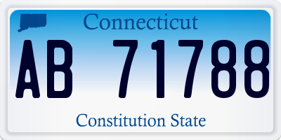 CT license plate AB71788