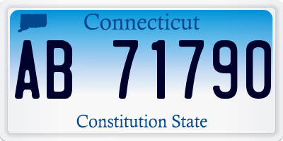 CT license plate AB71790