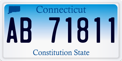 CT license plate AB71811