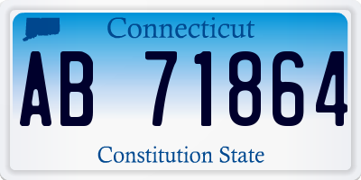 CT license plate AB71864