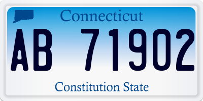 CT license plate AB71902