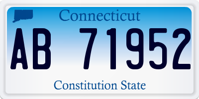 CT license plate AB71952