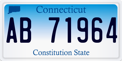 CT license plate AB71964